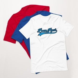 Been Real Apparel x Signature Logo Shirts x White Blue x BeenRealApparel.com